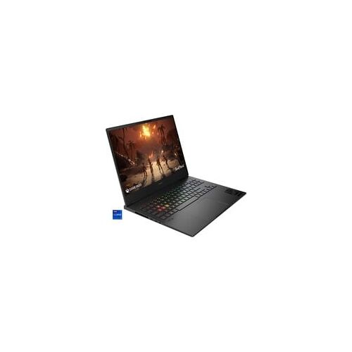 Ein geöffneter Laptop zeigt ein Videospiel auf seinem Bildschirm.
