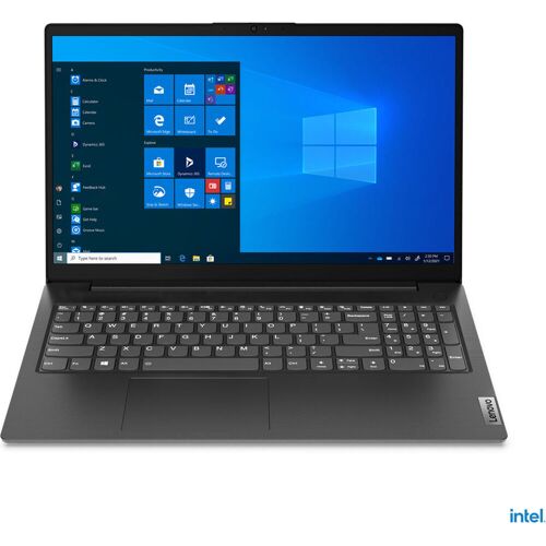 Ein Laptop mit geöffneter Windows-Benutzeroberfläche auf schwarzem Hintergrund.
