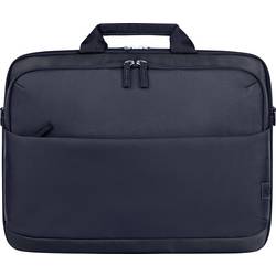 Schwarze Laptoptasche mit Reißverschlüssen und Tragegriff.