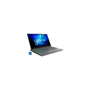 Laptop mit geöffnetem Bildschirm und beleuchteter Tastatur.